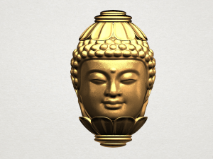buddha - head sculpture Modelo de Impressão 3D