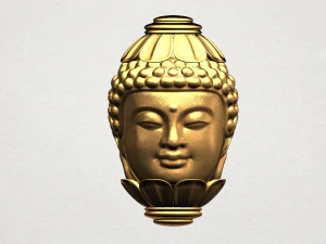 buddha - head sculpture 3D Print Model