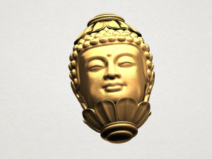 buddha - head sculpture Modelo de Impressão 3D