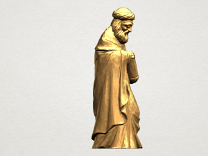 sculpture of arabian 3D-printmodel
