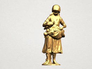village girl 3D Baskı Modeli