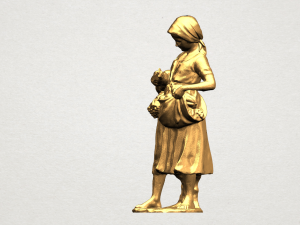 village girl Modèles 3D en vedette