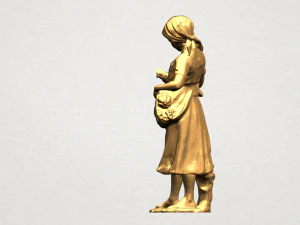 village girl 3D Print Model
