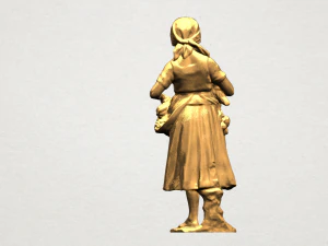 village girl 3D Print Model