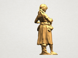 village girl Modèles 3D en vedette