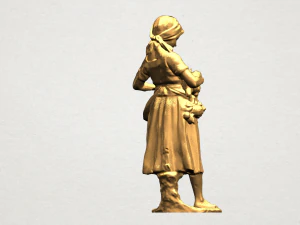 village girl 3D Print Model