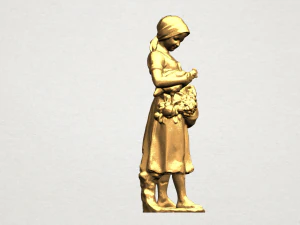 village girl 3D Print Model