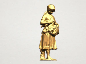 village girl 3D Print Model