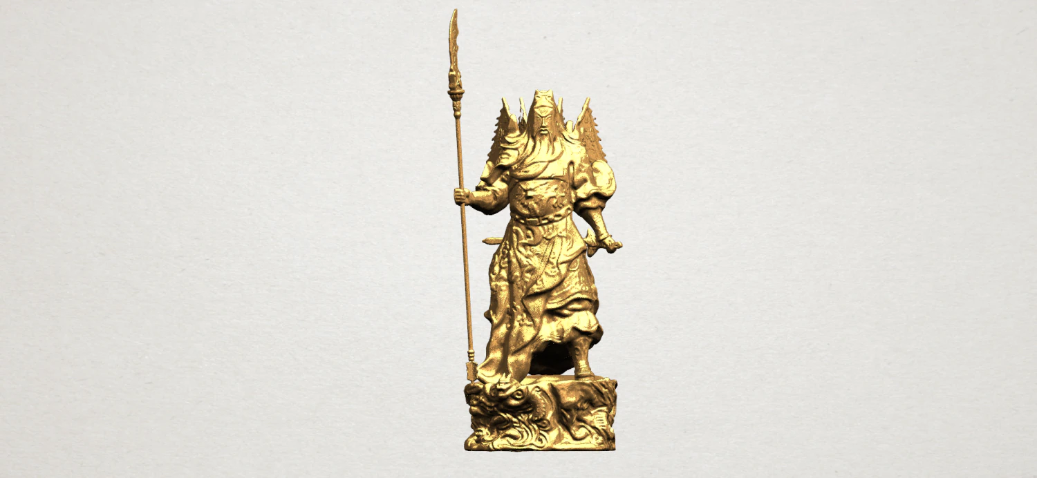 guan gong 01 3D Print Model .c4d .max .obj .3ds .fbx .stl .blend