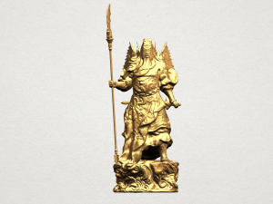 guan gong 01 3Dプリントモデル