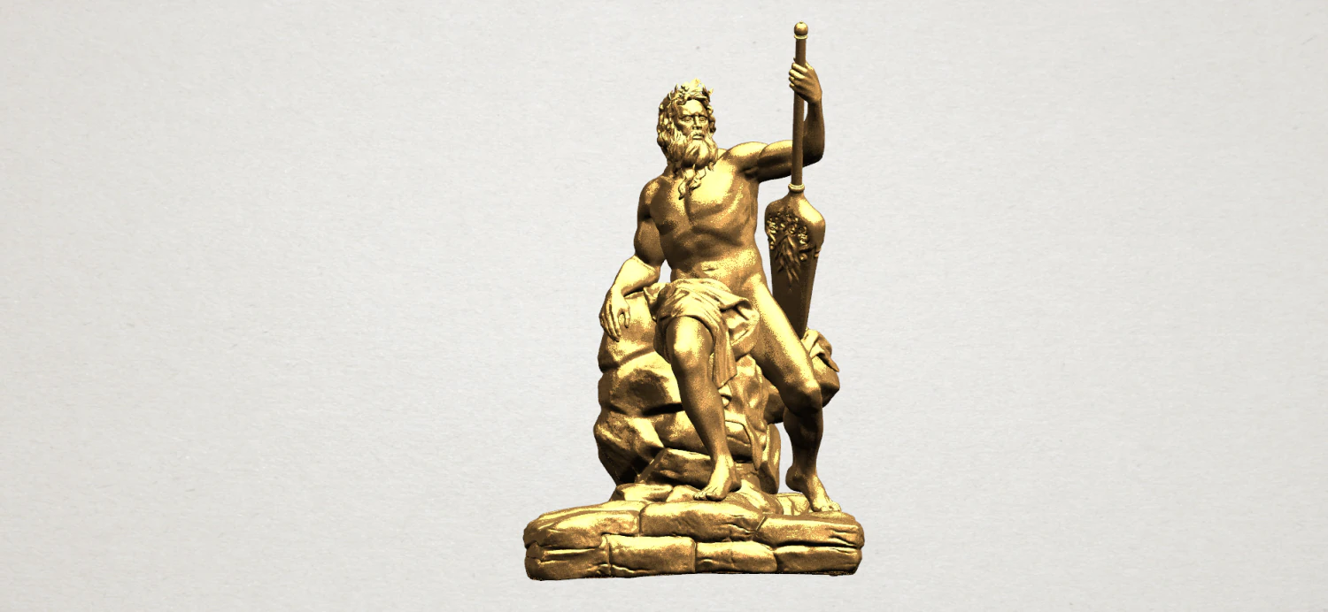 naked warrior 3D Print Model .c4d .max .obj .3ds .fbx .stl .blend 