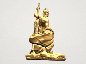 naked warrior 3D Print Model
