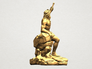 naked warrior Modelo de Impressão 3D