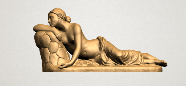 naked girl - lying on side Modèles 3D en vedette .c4d .max .obj .3ds .fbx .stl .blend 