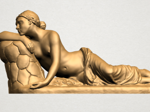 naked girl - lying on side 3D Print Model