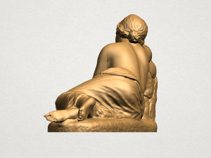 naked girl - lying on side Modèles 3D en vedette