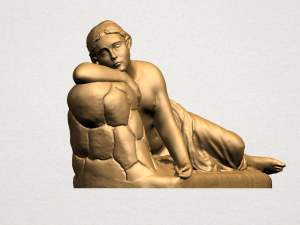 naked girl - lying on side Modèles 3D en vedette