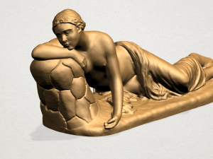 naked girl - lying on side Modèles 3D en vedette
