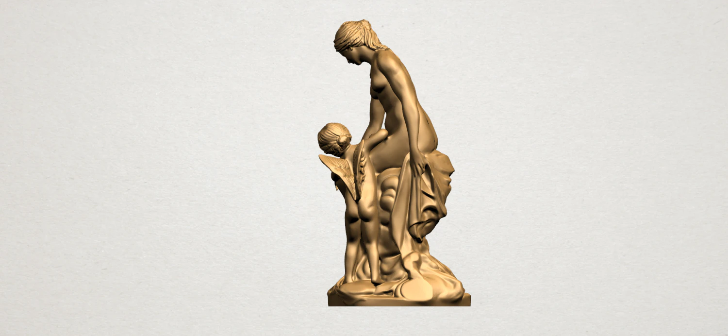 venus and cupid 01 3D Print Model .c4d .max .obj .3ds .fbx .stl .blend