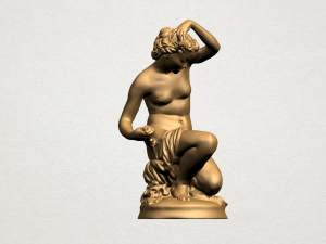 naked girl - bathing01 3Dプリントモデル