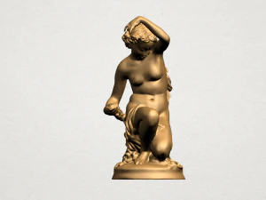 naked girl - bathing01 3D Print Model