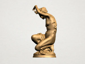 naked girl - bathing01 3D Print Model