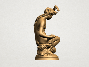 naked girl - bathing01 3D-Druckmodell
