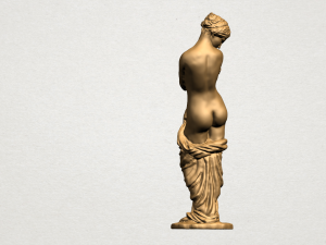 naked girl - bathing03 3D-Druckmodell