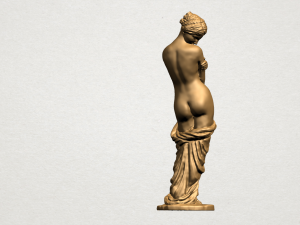 naked girl - bathing03 3D-Druckmodell