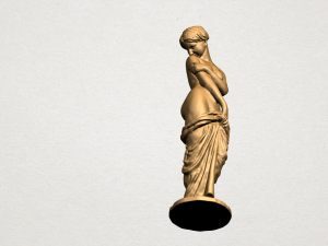 naked girl - bathing03 3D-Druckmodell