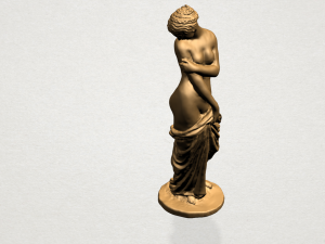 naked girl - bathing03 3D-Druckmodell
