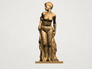 naked girl - bathing04 3D Принт Модель