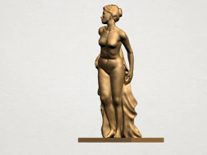naked girl - bathing04 3D Print Model