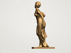 naked girl - bathing04 Modèles 3D en vedette