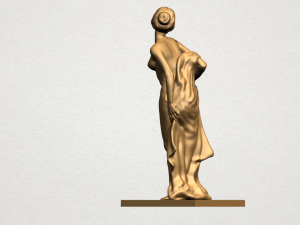 naked girl - bathing04 Modèles 3D en vedette
