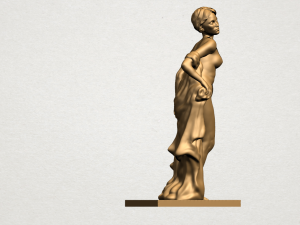 naked girl - bathing04 Modèles 3D en vedette