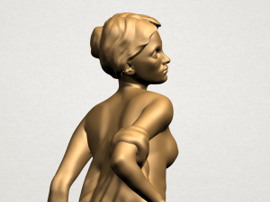 naked girl - bathing04 Modèles 3D en vedette