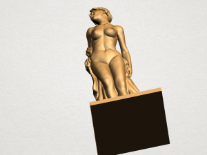 naked girl - bathing04 Modèles 3D en vedette