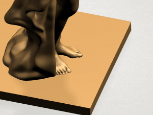 naked girl - bathing04 Modèles 3D en vedette