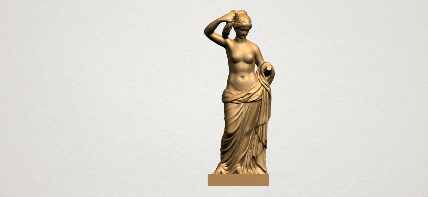 naked girl - bathing05 3D Print Model .c4d .max .obj .3ds .fbx .stl .blend