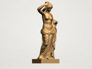 naked girl - bathing05 Modèles 3D en vedette