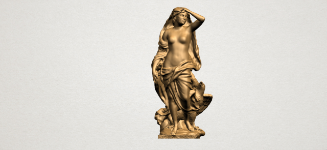 naked girl - with eagle 3D-Druckmodell .c4d .max .obj .3ds .fbx .stl .blend 