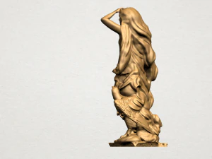 naked girl - with eagle 3D Print Model