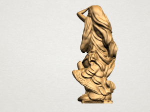 naked girl - with eagle 3D-Druckmodell