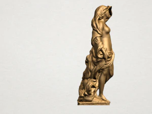 naked girl - with eagle 3D Print Model
