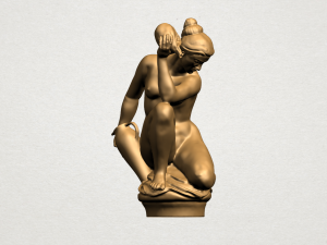naked girl - with pot 3D Принт Модель