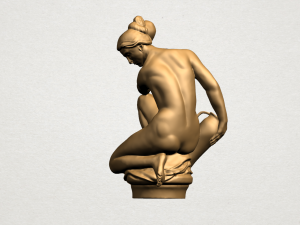 naked girl - with pot 3D Принт Модель