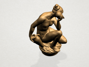 naked girl - with pot 3D Принт Модель