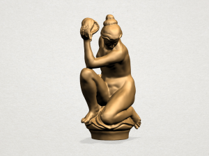 naked girl - with pot 3D Принт Модель
