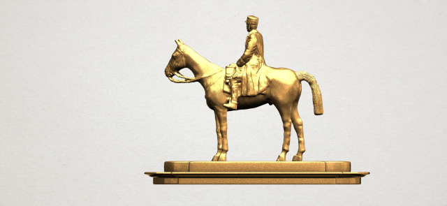 horse with rider 01 3D Принт Модель .c4d .max .obj .3ds .fbx .stl .blend 